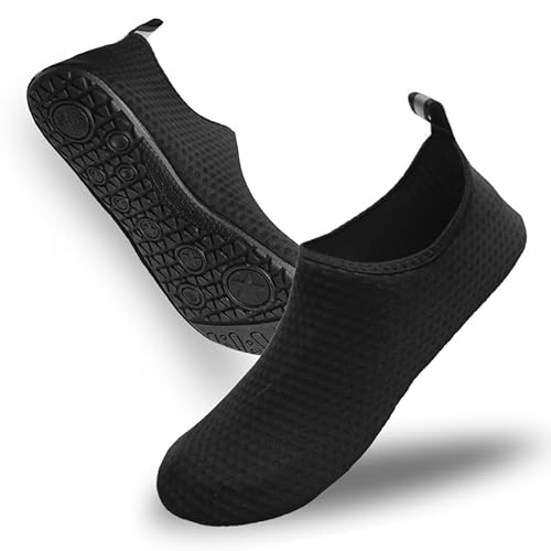 FELOVE Damen Herren Badeschuhe Wasserschuhe Schwimmschuhe Strandschuhe Schnell Trocknend Drainagelöcher Strand Meeresschuh Surfschuhe Poolschuhe Unisex Barfußschuhe für Kajakfahren Fitnessstudio von FELOVE