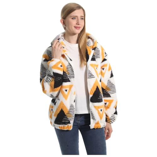 FELOVE Fleece Zip-Up Hoodie Winter Kurzjacke Weiches Polar Fleece gefüttert Gemütlicher Herbst Pullover Warme Freizeitkleidung für Erwachsene, Männer, Frauen, Jugendliche von FELOVE