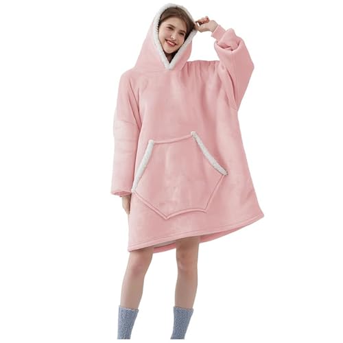 Oversize Pullover Damen,Kuschel Kapuzenpullover Damen,Geschenke für Frauen Übergroße Hoodie Sweatshirt,Große Taschen in Form von Fledermäusen von FELOVE
