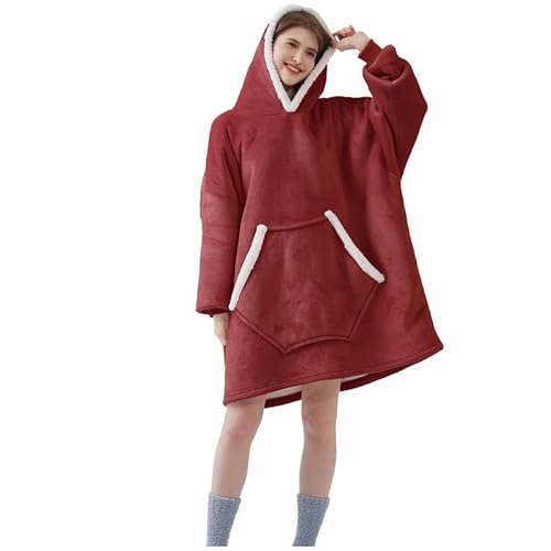 Oversize Pullover Damen,Kuschel Kapuzenpullover Damen,Geschenke für Frauen Übergroße Hoodie Sweatshirt,Große Taschen in Form von Fledermäusen von FELOVE