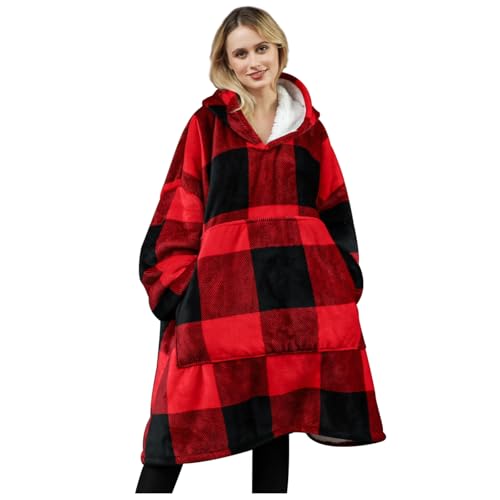 Übergroße Hoodie Sweatshirt, Original Decke Sweatshirt, super weiche gemütliche warme komfortable Riesen-Hoodie, Geeignet Kapuzenpullover für Erwachsene, Männer, Frauen, Jugendliche von FELOVE