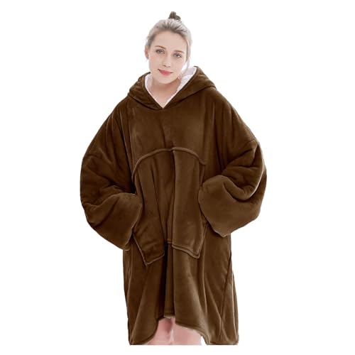 Übergroße Hoodie Sweatshirt, Original Decke Sweatshirt, super weiche gemütliche warme komfortable Riesen-Hoodie, Geeignet Kapuzenpullover für Erwachsene, Männer, Frauen, Jugendliche von FELOVE
