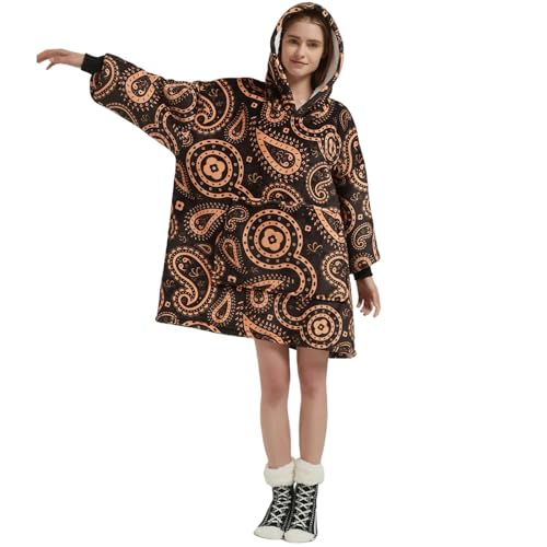 Übergroße Hoodie Sweatshirt, Original Decke Sweatshirt, super weiche gemütliche warme komfortable Riesen-Hoodie, Geeignet Kapuzenpullover für Erwachsene, Männer, Frauen, Jugendliche von FELOVE