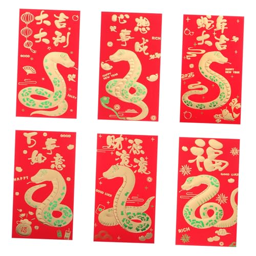 FELTECHELECTR 2025 Schlangenjahr Hongbao Roter Umschlag Beutel Frühlingsfest Umschläge Sternzeichen Glücksgeld Set FELTECHELECTR 2025 Schlangenjahr Hongbao Roter Umschlag Beutel Frühlingsfest Umschläge Sternzeichen Glücksgeld Set von FELTECHELECTR