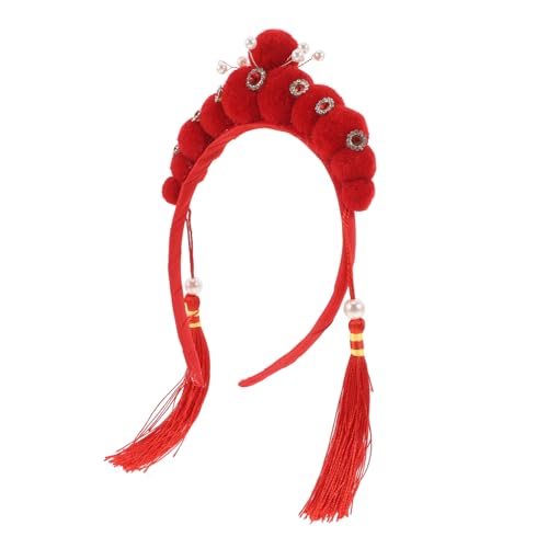 FELTECHELECTR Großes Stirnband Haarband Mit Quasten Im Chinesischen Design Für Damen von FELTECHELECTR