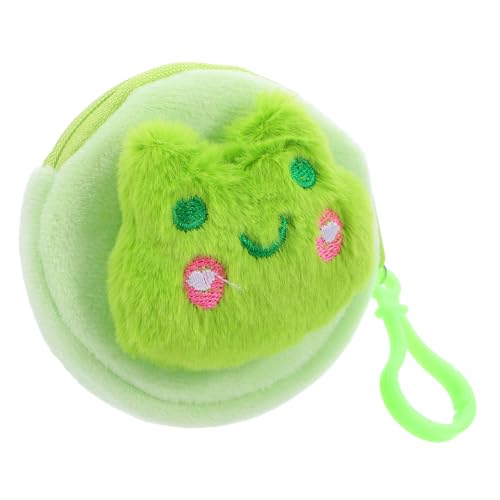 FELTECHELECTR Kawaii Cartoon Frosch Geldbörse Weiches Und Niedliches Münzfach Für Junge Mädchen Zum Aufbewahren Von Münzen Schlüsseln Und Ohrhörern Tragbar Und Leicht Für Unterwegs von FELTECHELECTR