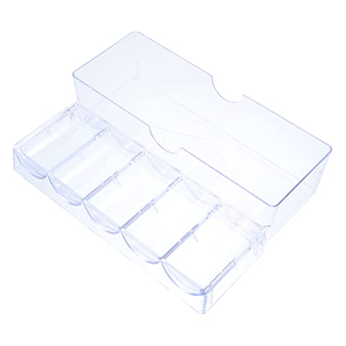 FELTECHELECTR Transparente Aufbewahrungsbox Für Mahjong Chips Organizer Mit Schnappverschluss Kleiner Behälter Zum Sortieren Und Lagern Von Spielchips Leicht Und Travel-fähig von FELTECHELECTR