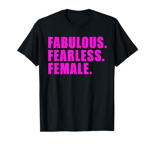 FABULOUS FEMALE FEMINIST GIRL POWER WOMENS DAY DAMEN FRAUEN T-Shirt von FEMINIST FEMALE GIRL POWER YOGA SPORT WOMAN GIRLS