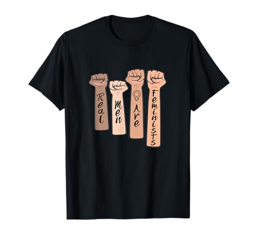 REAL MEN ARE FEMINISTS T-Shirt REAL MEN ARE FEMINISTS T-Shirt von FEMINISTISCHE FRAUENPOWER FRAUENBEWEGUNG