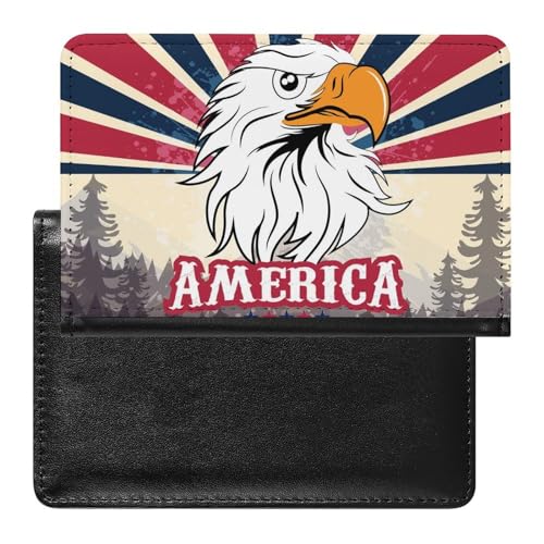 FENAC Reisepass Hülle Amerika Passhülle Reisepassetui Reisezubehör Passport Holder Für Damen Herren von FENAC