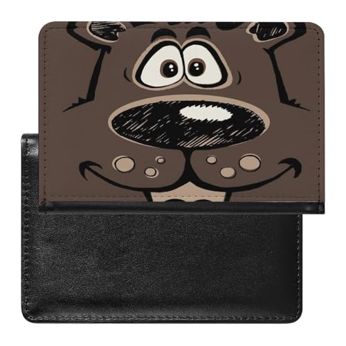 FENAC Reisepass Hülle Bär Passhülle Reisepassetui Reisezubehör Passport Holder Für Damen Herren von FENAC