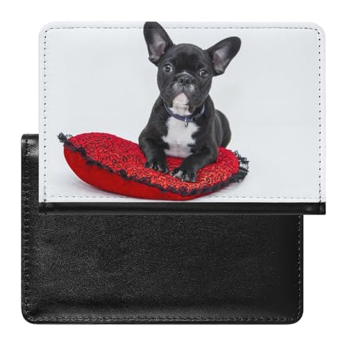 FENAC Reisepass Hülle Bulldogge Passhülle Reisepassetui Reisezubehör Passport Holder Für Damen Herren von FENAC