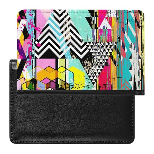 FENAC Reisepass Hülle Bunte Passhülle Reisepassetui Reisezubehör Passport Holder Für Damen Herren von FENAC