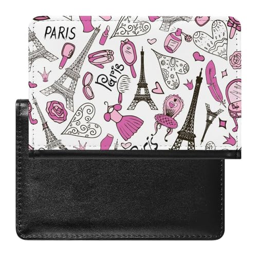 FENAC Reisepass Hülle Eiffelturm Passhülle Reisepassetui Reisezubehör Passport Holder Für Damen Herren von FENAC