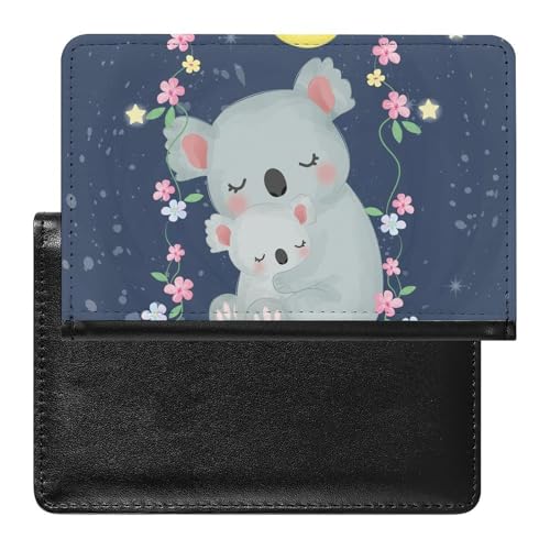 FENAC Reisepass Hülle Liebenswerter Koala Passhülle Reisepassetui Reisezubehör Passport Holder Für Damen Herren von FENAC