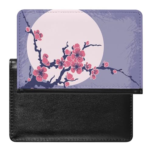 FENAC Reisepass Hülle Pfirsichblüte Passhülle Reisepassetui Reisezubehör Passport Holder Für Damen Herren von FENAC