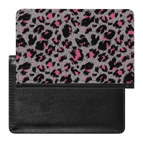 FENAC Reisepass Hülle Rosa Leopard Passhülle Reisepassetui Reisezubehör Passport Holder Für Damen Herren von FENAC