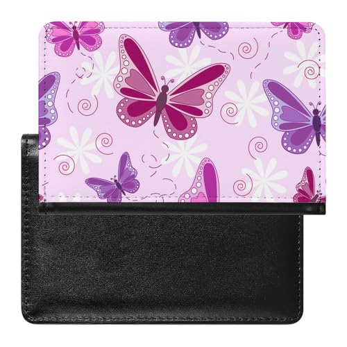 FENAC Reisepass Hülle Schmetterling Passhülle Reisepassetui Reisezubehör Passport Holder Für Damen Herren von FENAC