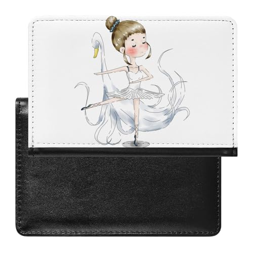 FENAC Reisepasshülle Ballett Mädchen Reisepass Tasche Reise Gadget Impfpass Hülle Für Damen Herren von FENAC