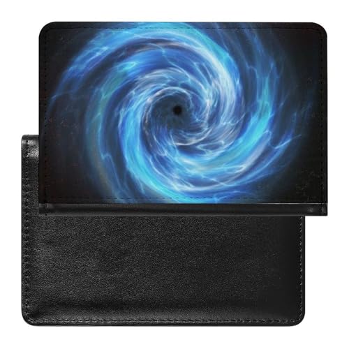 FENAC Reisepasshülle Blauer Wirbel Reisepass Schutzhülle Geldbörsen Für Kreditkarten Ausweis Reisedokumente von FENAC