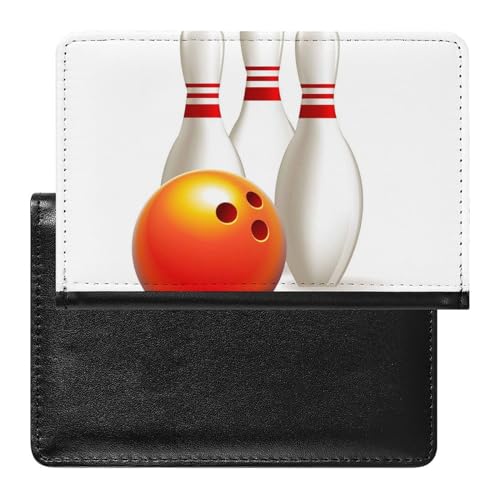 FENAC Reisepasshülle Bowling Reisepass Schutzhülle Geldbörsen Für Kreditkarten Ausweis Reisedokumente von FENAC