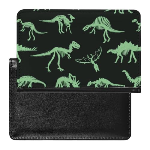 FENAC Reisepasshülle Dinosaurier-Knochen Reisepass Schutzhülle Geldbörsen Für Kreditkarten Ausweis Reisedokumente von FENAC