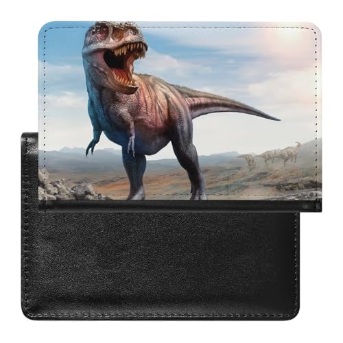 FENAC Reisepasshülle Dinosaurier Reisepass Tasche Reise Gadget Impfpass Hülle Für Damen Herren von FENAC