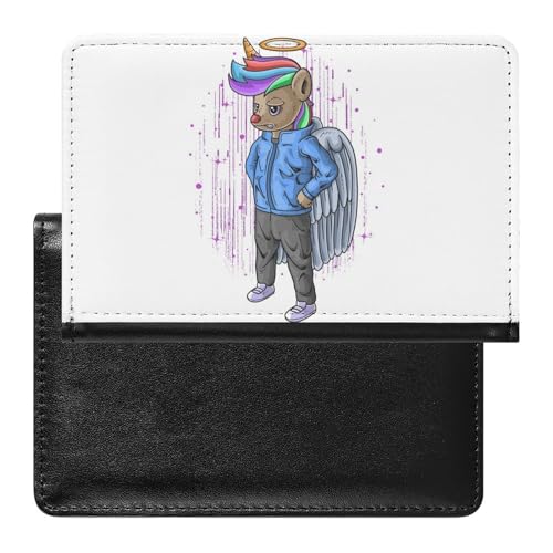 FENAC Reisepasshülle Engel Einhorn Reisepass Tasche Reise Gadget Impfpass Hülle Für Damen Herren von FENAC