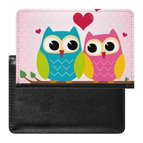 FENAC Reisepasshülle Eulen Reisepass Tasche Reise Gadget Impfpass Hülle Für Damen Herren von FENAC