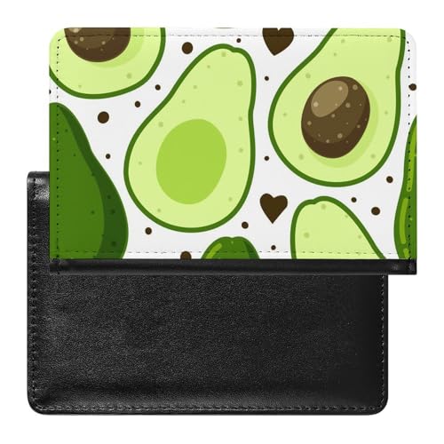 FENAC Reisepasshülle Grüne Avocado Reisepass Schutzhülle Geldbörsen Für Kreditkarten Ausweis Reisedokumente von FENAC