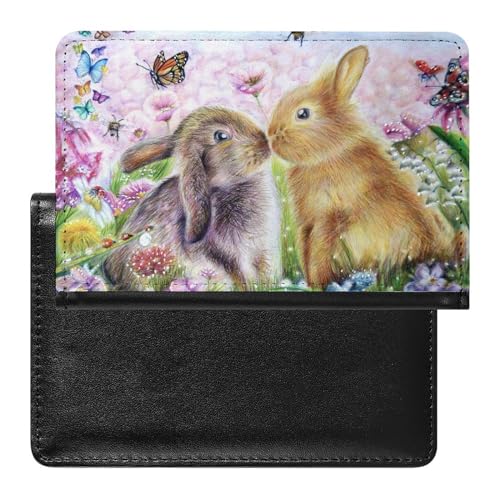 FENAC Reisepasshülle Hase Reisepass Schutzhülle Geldbörsen Für Kreditkarten Ausweis Reisedokumente von FENAC