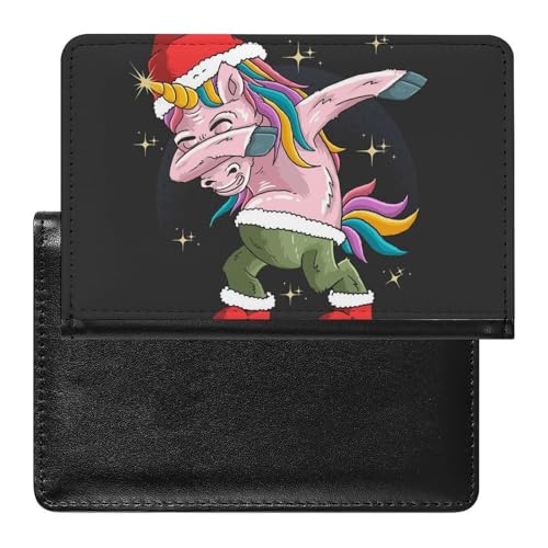 FENAC Reisepasshülle Hip Hop Einhorn Reisepass Schutzhülle Geldbörsen Für Kreditkarten Ausweis Reisedokumente von FENAC