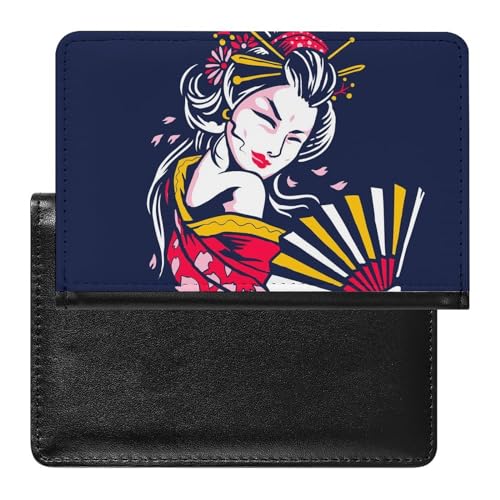 FENAC Reisepasshülle Japanische Frau Reisepass Tasche Reise Gadget Impfpass Hülle Für Damen Herren von FENAC