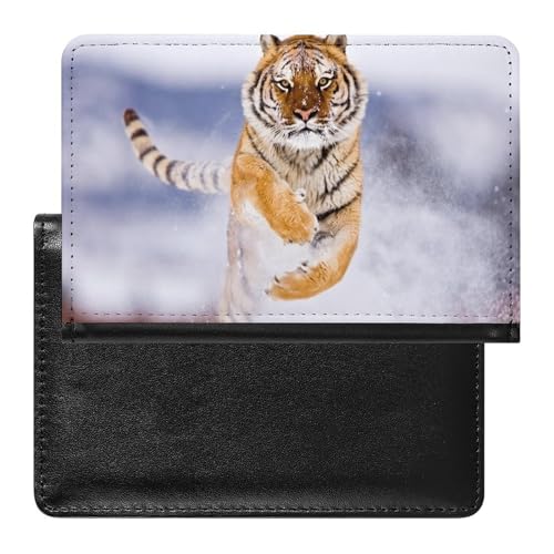 FENAC Reisepasshülle Laufender Tiger Reisepass Schutzhülle Geldbörsen Für Kreditkarten Ausweis Reisedokumente von FENAC