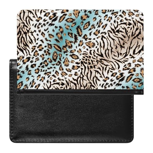 FENAC Reisepasshülle Leopard Reisepass Schutzhülle Geldbörsen Für Kreditkarten Ausweis Reisedokumente von FENAC