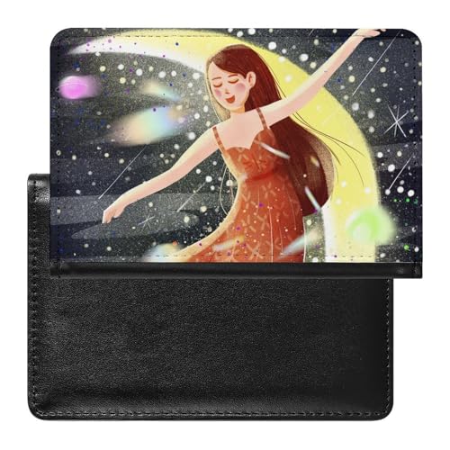 FENAC Reisepasshülle Mädchen Sternenhimmel Reisepass Tasche Reise Gadget Impfpass Hülle Für Damen Herren von FENAC