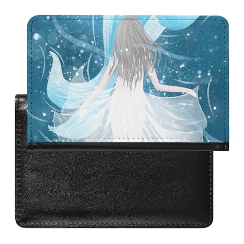 FENAC Reisepasshülle Mädchen Und Wal Reisepass Tasche Reise Gadget Impfpass Hülle Für Damen Herren von FENAC