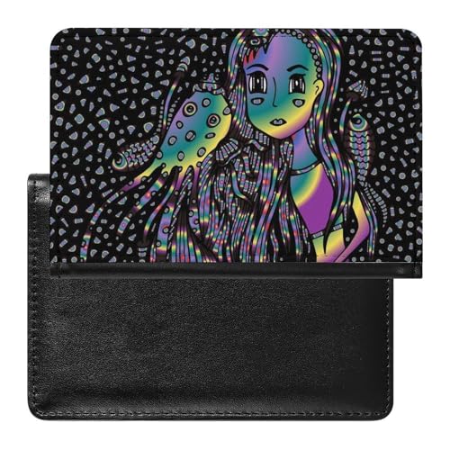 FENAC Reisepasshülle Meerjungfrau Mädchen Reisepass Tasche Reise Gadget Impfpass Hülle Für Damen Herren von FENAC