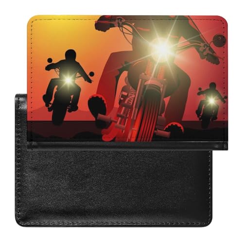FENAC Reisepasshülle Motorrad Reisepass Tasche Reise Gadget Impfpass Hülle Für Damen Herren von FENAC
