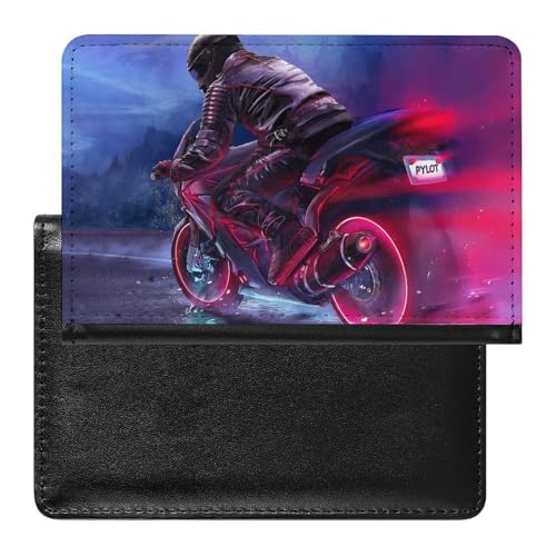 FENAC Reisepasshülle Motorrad Reisepass Tasche Reise Gadget Impfpass Hülle Für Damen Herren von FENAC