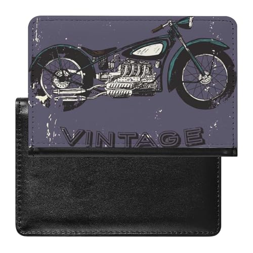 FENAC Reisepasshülle Motorrad Reisepass Tasche Reise Gadget Impfpass Hülle Für Damen Herren von FENAC