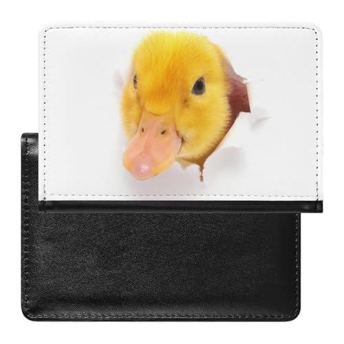 FENAC Reisepasshülle Niedliche Ente Reisepass Tasche Reise Gadget Impfpass Hülle Für Damen Herren von FENAC