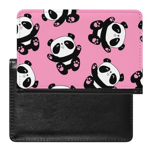 FENAC Reisepasshülle Panda Reisepass Schutzhülle Geldbörsen Für Kreditkarten Ausweis Reisedokumente von FENAC