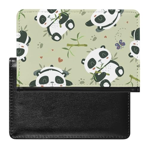 FENAC Reisepasshülle Pandabär Reisepass Schutzhülle Geldbörsen Für Kreditkarten Ausweis Reisedokumente von FENAC