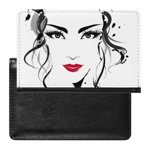 FENAC Reisepasshülle Persönlichkeit Frau Reisepass Schutzhülle Geldbörsen Für Kreditkarten Ausweis Reisedokumente von FENAC