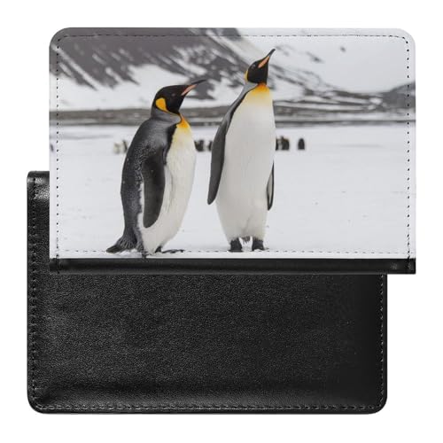 FENAC Reisepasshülle Pinguin Reisepass Tasche Reise Gadget Impfpass Hülle Für Damen Herren von FENAC