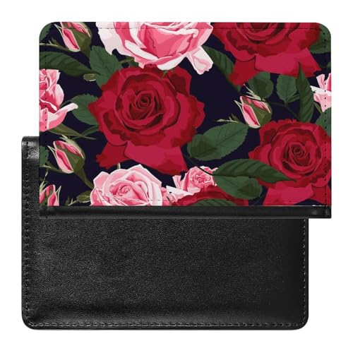 FENAC Reisepasshülle Rose Blume Reisepass Tasche Reise Gadget Impfpass Hülle Für Damen Herren von FENAC