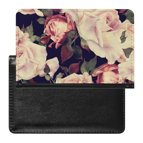 FENAC Reisepasshülle Rosen Aquarell Reisepass Tasche Reise Gadget Impfpass Hülle Für Damen Herren von FENAC