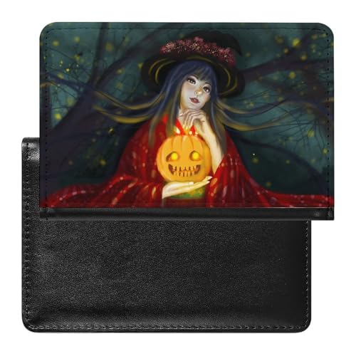 FENAC Reisepasshülle Rote Hexe Reisepass Tasche Reise Gadget Impfpass Hülle Für Damen Herren von FENAC