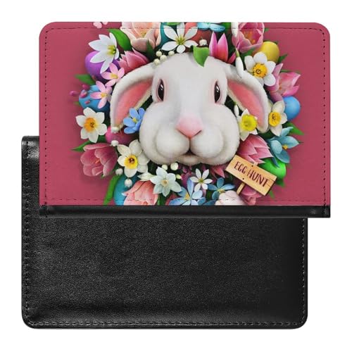 FENAC Reisepasshülle Roter Hase Reisepass Tasche Reise Gadget Impfpass Hülle Für Damen Herren von FENAC